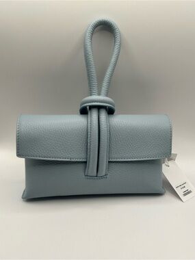 Borse In Pelle Leather Knot 3-Way Wristlet Clutch Crossbody